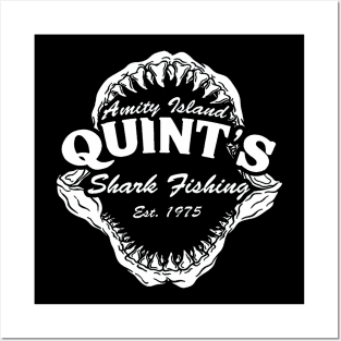 Quint's Shark Fishing Posters and Art